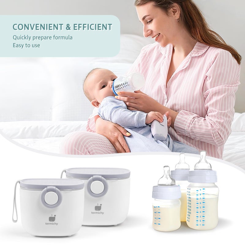 Termichy Baby Formula Dispenser, Portable Formula Dispenser Container with Scoop and Carry Handle for Travel Outdoor Activities for Baby Infant, 500ml - Image 4